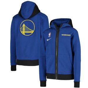 Nike Kids Royal Blue Warriors Zip-Up Hoodie